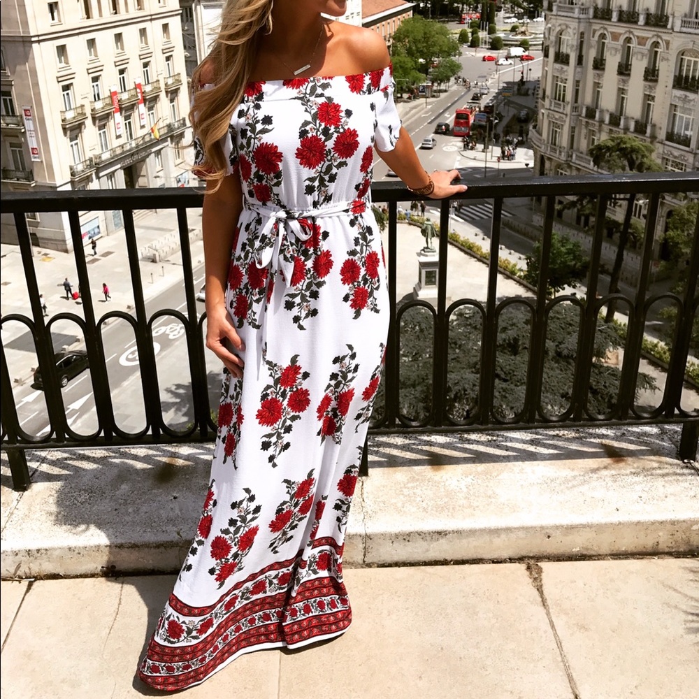 Spanish Rose Maxi Dress